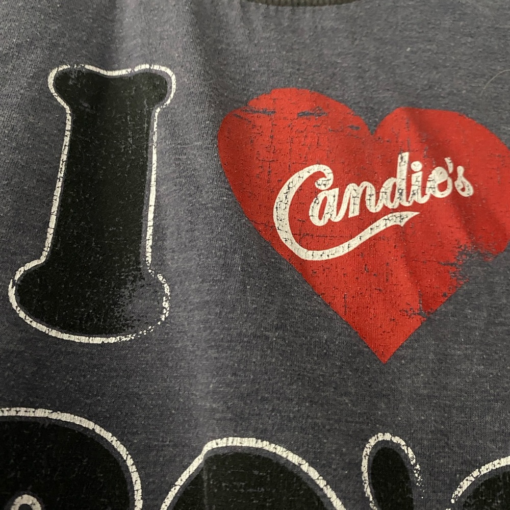 Candie's Gray and Red 80's T-Shirt - Picture 2 of 4